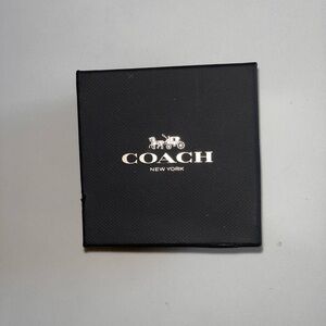 Coach Heart Pendant Necklace | Pearl Beaded Gold ‘C’ | Gift Box